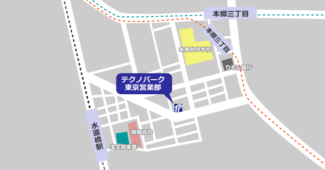 東京営業部地図