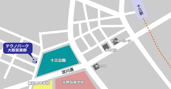 大阪営業部地図